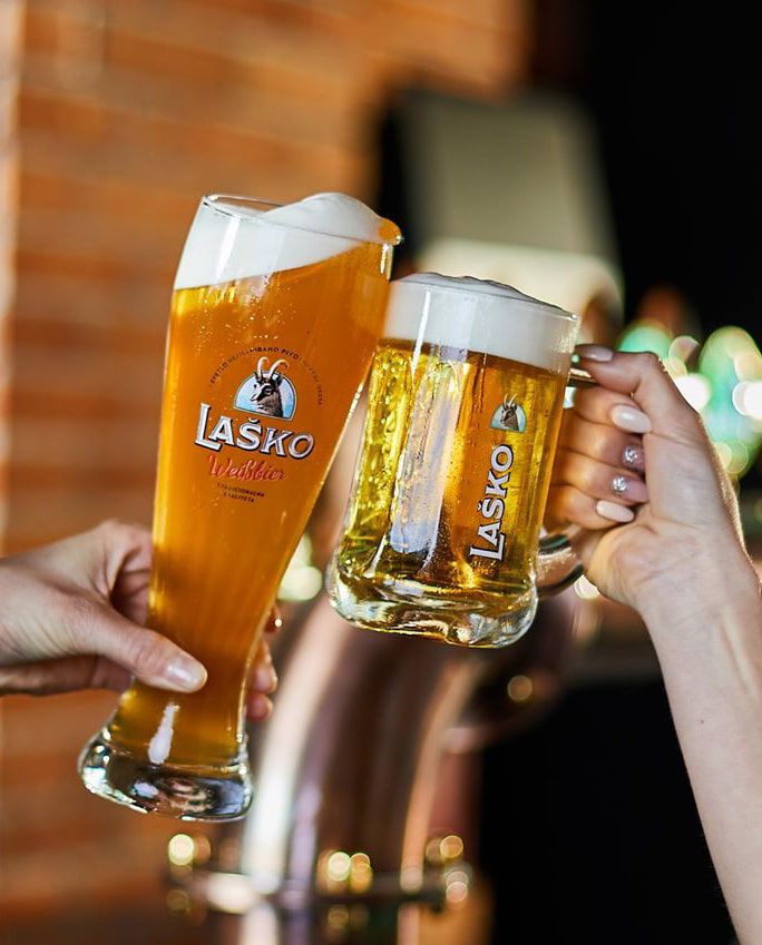 Birra Laško sui bicchieri